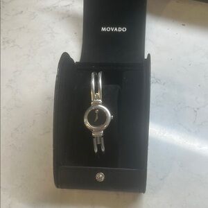 Movado Silver Bangle Watch